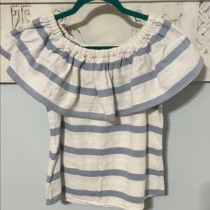 Cato Blue and White Striped Blouse